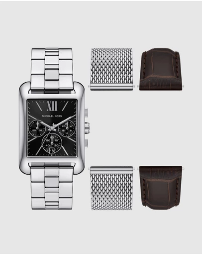 Michael Kors - Monroe Silver Tone Chronograph Watch