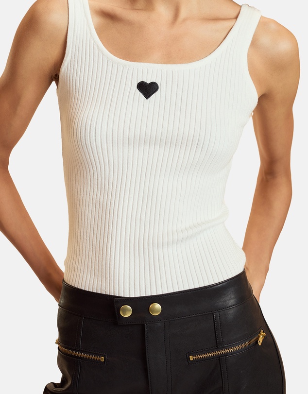 Cynthia Rowley - Heart Rib Tank