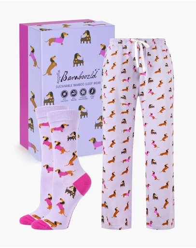 Bamboozld - Women's Bamboo Jersey Dash Dreaming Pant & Sock Gift Set