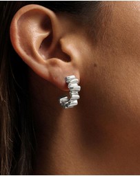 SAINT VALENTINE - Franca Hoops - Silver