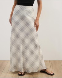 Atmos&Here - Aura Check Maxi Skirt