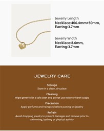 Fossil - JEWELERY Gold-Tone Heart Necklace and Earrings Gift Set