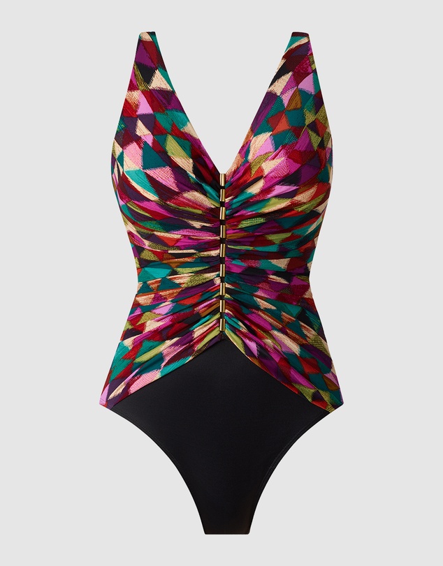 Miraclesuit Swimwear  - Farfalle Charmer V Neck Tummy Control Swimsuit