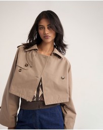 Oxford - Annalise Crop Trench Jacket