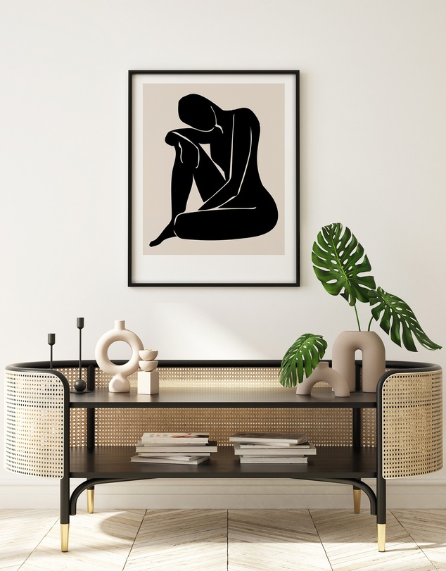 Olive et Oriel - Le Femme II Art Print