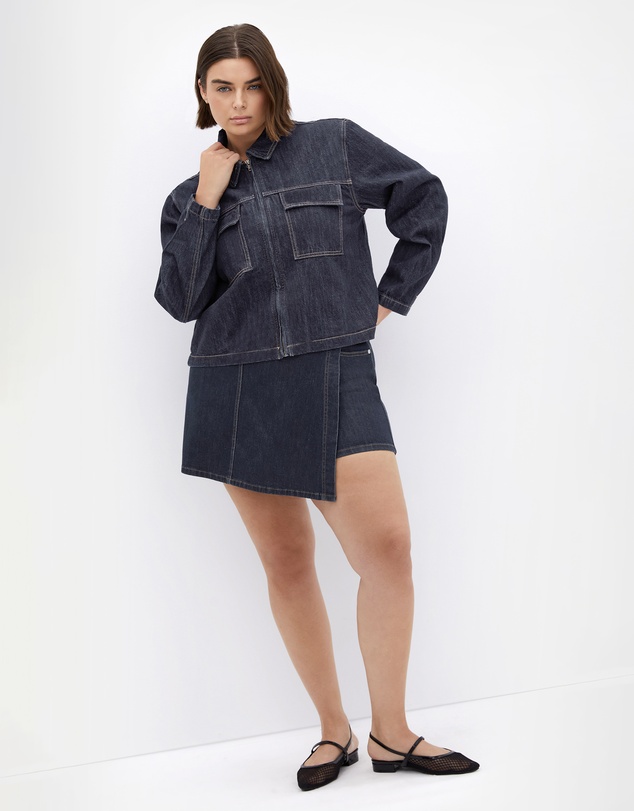City Chic - Denim Utility Jacket
