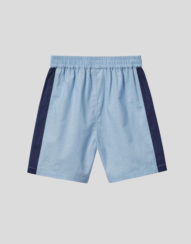 Goldie + Ace - Panel Linen Blend Shorts - Babies-Kids