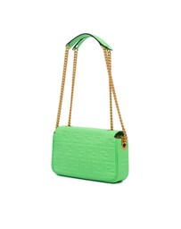 Pre-Loved by Azura Reborn - Pre-Loved Zucca Embossed Leather Chain Midi Baguette