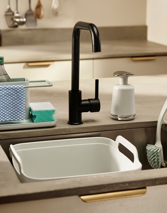 Joseph Joseph - Wash&Drain™ Washing-up Bowl (Light Stone/Sage)