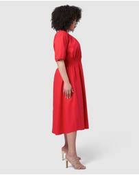 Pink Dusk by Curve Project - Brightside Midi Dress