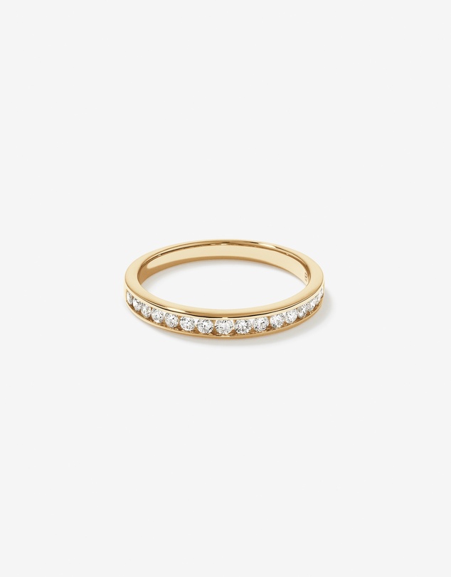 Michael Hill - 0.30 Carat TW Round Brilliant Laboratory-Grown Diamond Wedding Ring in 14kt Yellow Gold