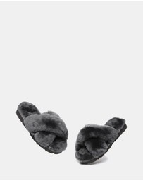 EVERAU - EverAU Ugg Leanna Double Faced Sheepskin Upper House Shoes
