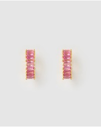 Izoa - Celine Huggie Earrings