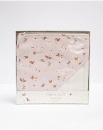 Little Stuff - Butterfly Garden Hooded Towel