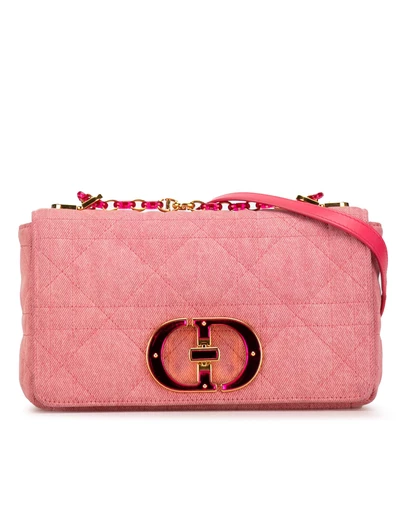 Pre-Loved by Azura Reborn - Pre-Loved Dior Caro Denim Crossbody Bag -