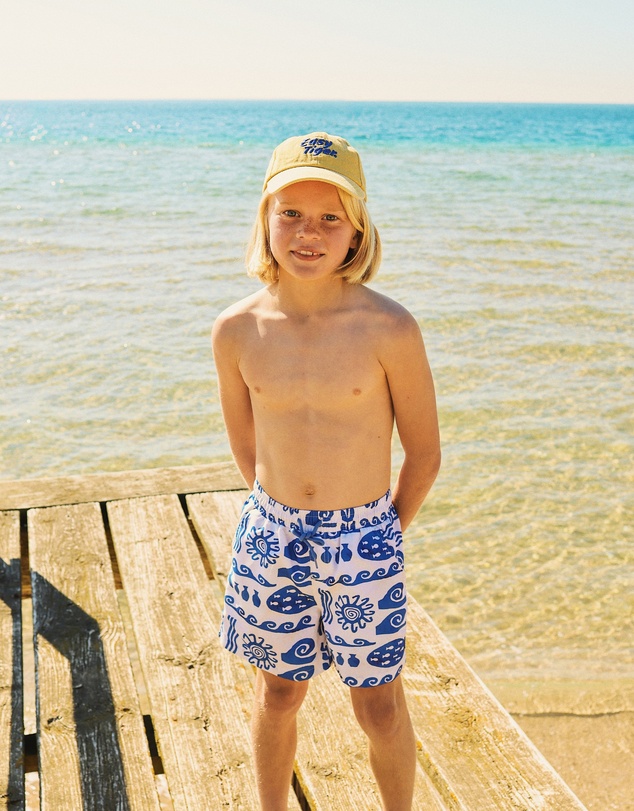 Skwosh - Greek Yoghurt Boys Swim Shorts in White