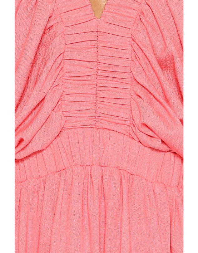 Petal & Pup - Gianna Puff Sleeve Maxi Dress - Pink