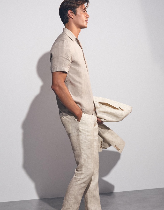 REISS - Bloomfield Linen Trousers