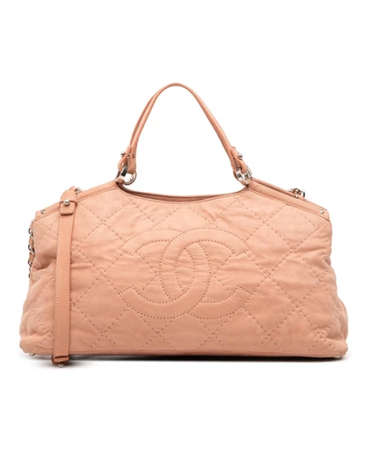 Pre-Loved by Azura Reborn - Pre-Loved Small Iridescent Calfskin Sea Hit Tote