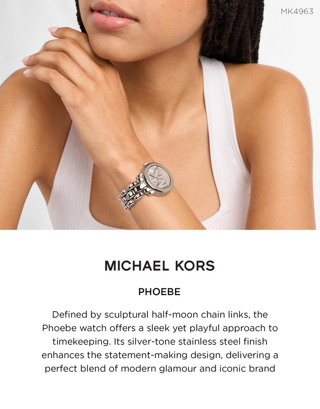 Michael Kors - Phoebe Silver Analogue Watch