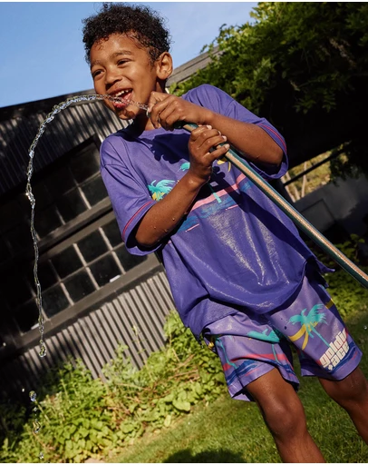 Goldie + Ace - Palm Beach Board Shorts - Babies-Kids