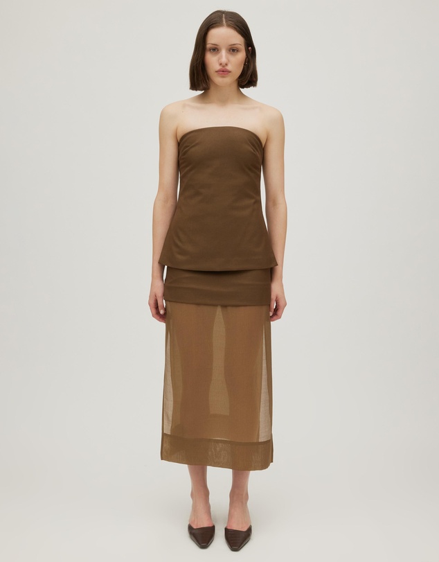 Minima Esenciales - Mika Strapless Bodice Top