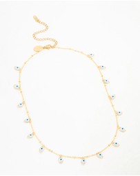 Lovisa - Waterproof Gold Plated Stainless Steel Evil Eye Necklace