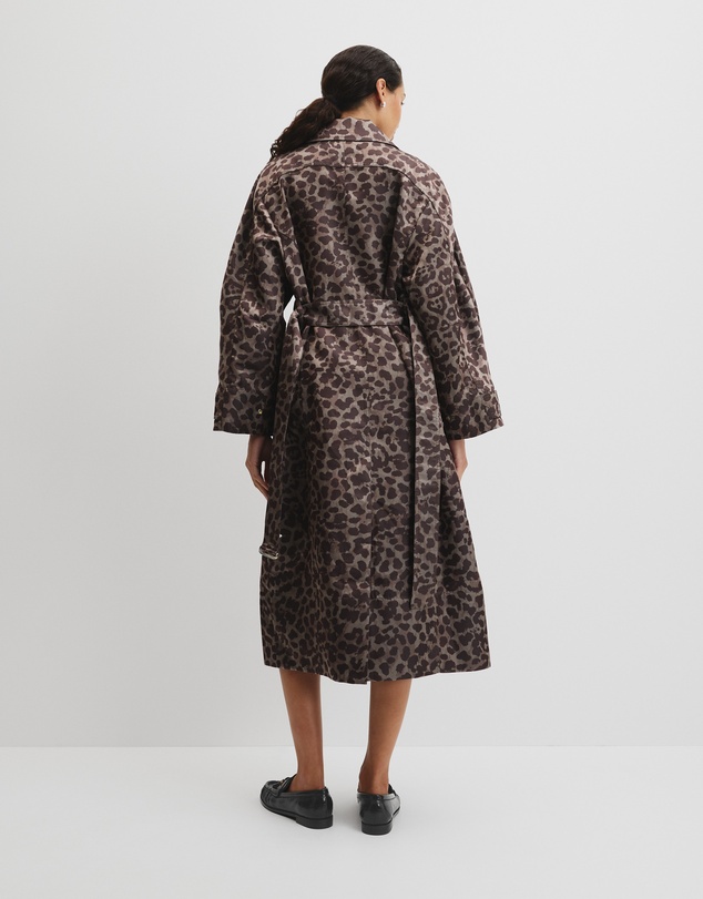 Country Road - Leopard Jacquard Coat