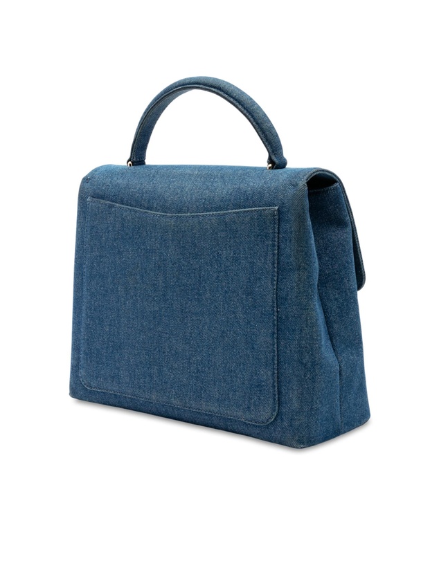 Pre-Loved by Azura Reborn - Pre-Loved CC Denim Kelly Top Handle Bag