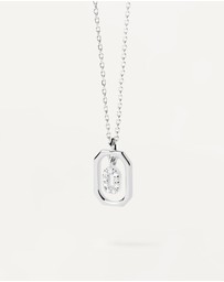 PDPAOLA - Mini Letter O Silver Necklace