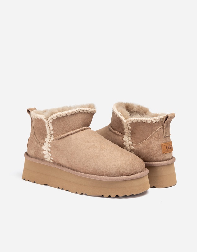 Ozwear Connection Uggs - Ugg Eskimo Platform Mini Boots