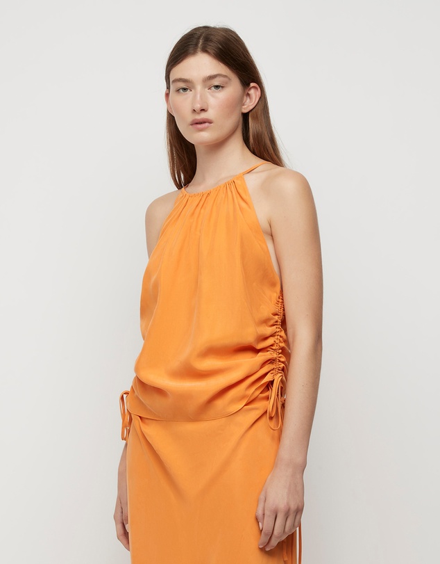 FRIEND of AUDREY - Andree Cupro Ruched Top