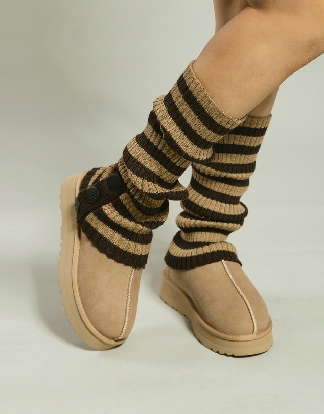 Ozwear Connection Uggs - Ugg Cardy Stretchy Knit Leg Warmers Slouch Socks