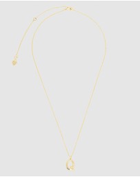 Wanderlust + Co - Alphabet Bubble Pendant Necklace - Letter Q
