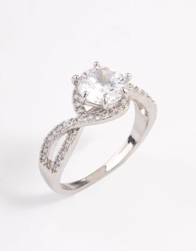 Lovisa - Silver Round Infinity Halo Ring