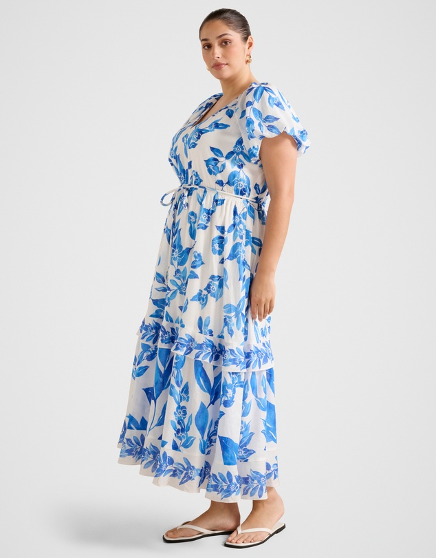 Forever New Curve - Iris Curve Tiered Midi Dress