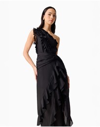 Elliatt - Lucinda One Shoulder Gown In Black