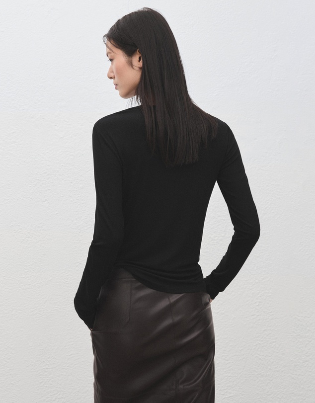 M.N.G - Round-Neck Long-Sleeved T-Shirt