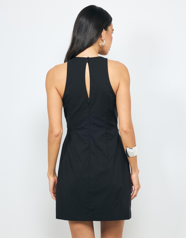 AERE - Ella Ruched Cotton Mini Dress