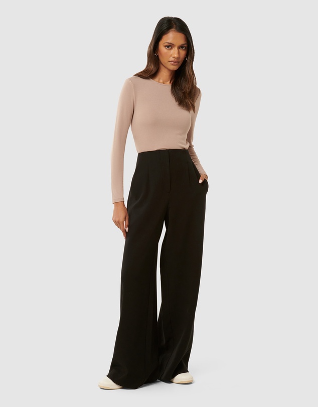 Forever New Petite - Freya Petite High Waist Wide Leg Pants