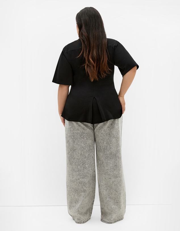 City Chic - Graphic Cinched Cotton Tee
