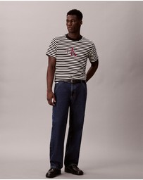 Calvin Klein Jeans - Monogram Logo Stripe Relaxed T-Shirt