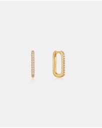 Ania Haie - Gold Glam Oval Hoop Earrings