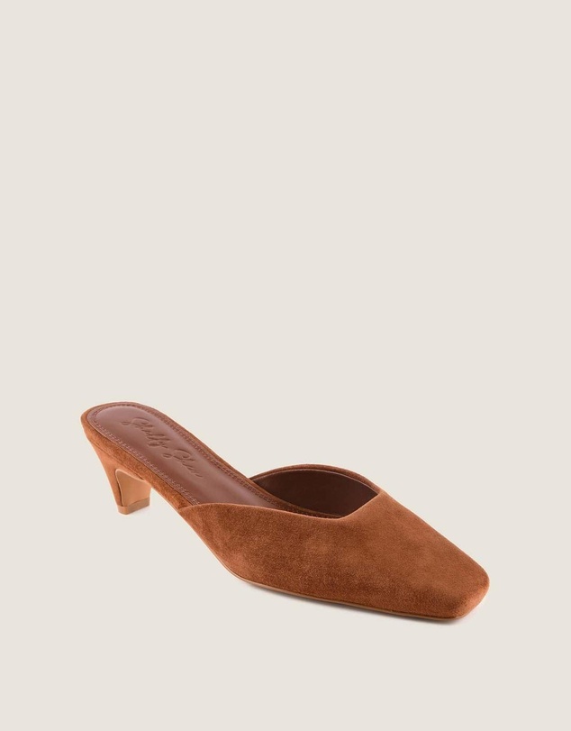 Shelly Shen - Elodie Low Heels Tan Suede
