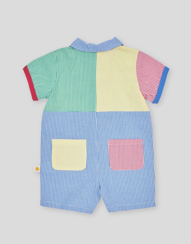 Goldie + Ace - Gingham Colour Block Romper - Babies