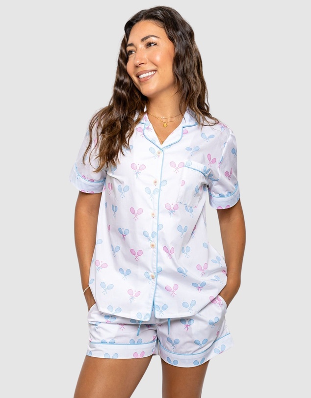 Sant And Abel - Women's Tennis Bows Short PJ Set