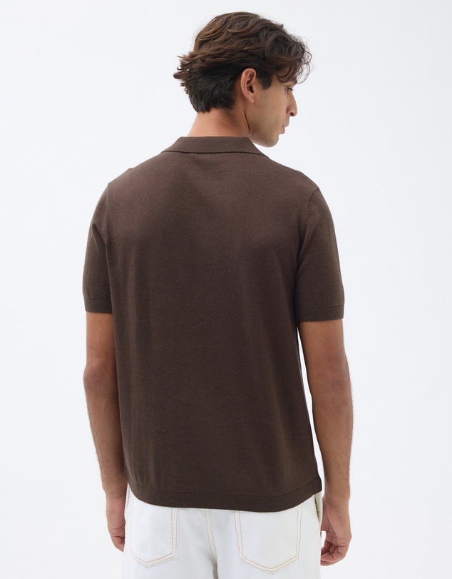 AERE - Cotton Cashmere Blend Relaxed Polo