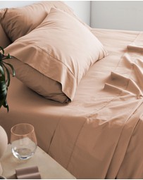 Linen House - Vienna 300TC Cotton Percale Sheet Set 50cm