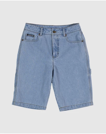 Santa Cruz - Classic Dot Carpenter Jean Shorts - Teens
