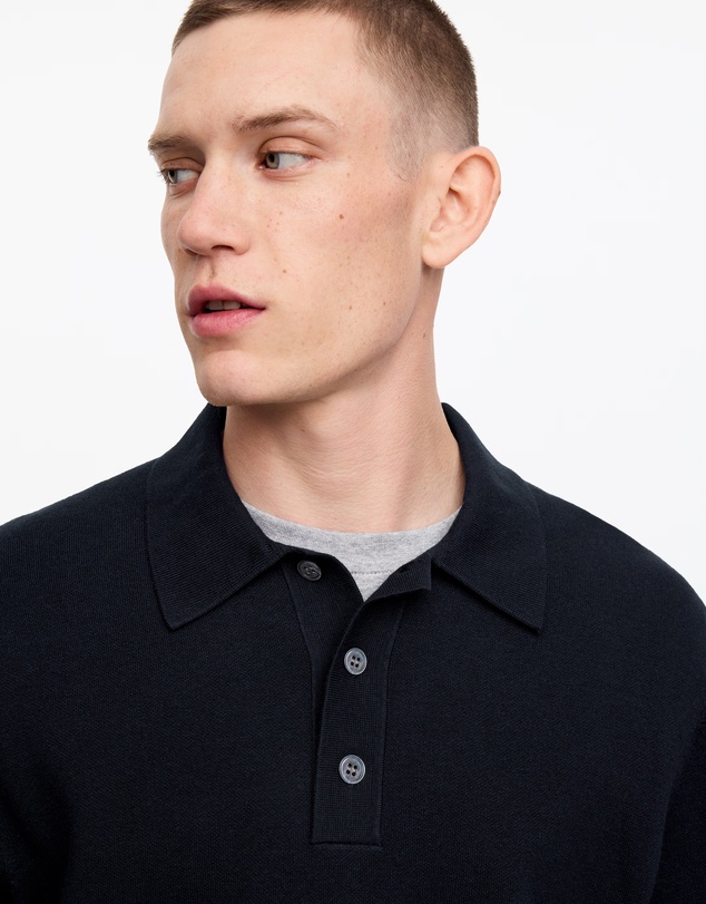 ARKET - Fine-Knit Polo Shirt
